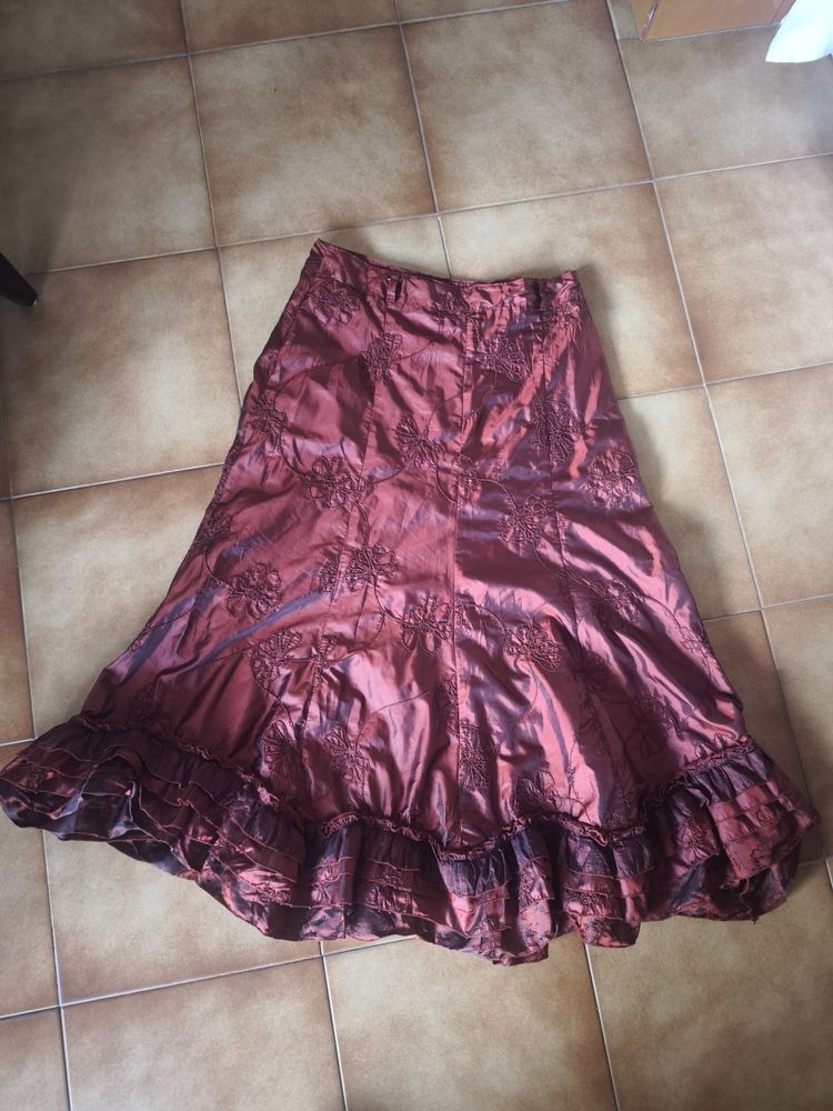Other Falda larga color cobre vintage product image